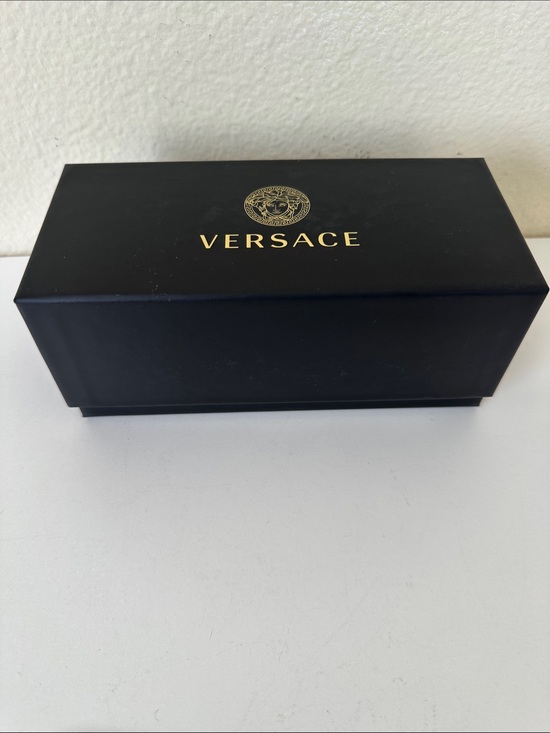 Versace Accessories - Versace Black and Gold Medusa Logo Sunglasses Box with Cleaning Cloth